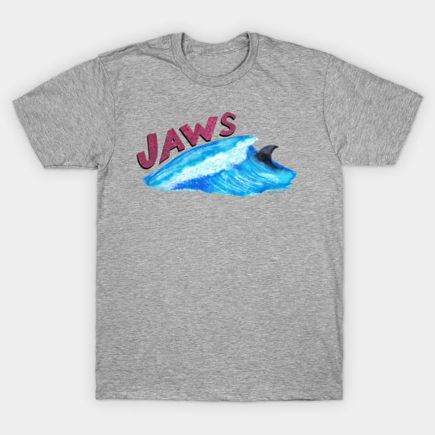 Painted Jaws Wave T-Shirt by Steph Calvert Art